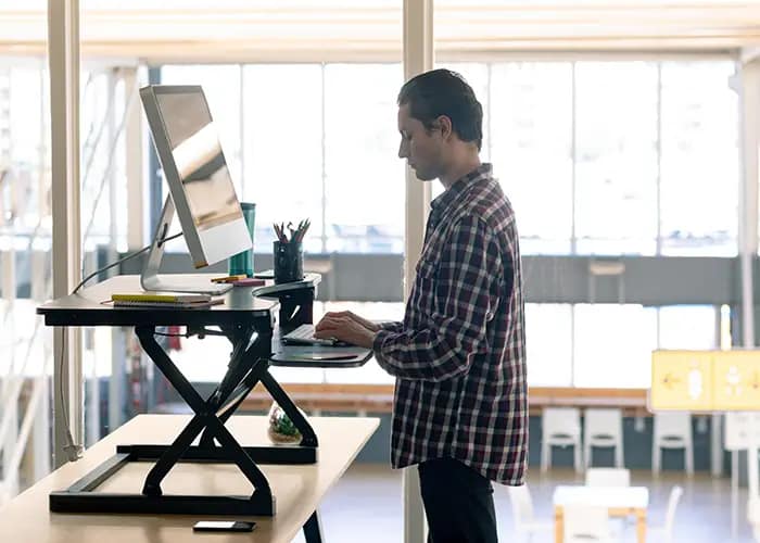 Standing Desk Converters for Flexible Sit-Stand Workspaces