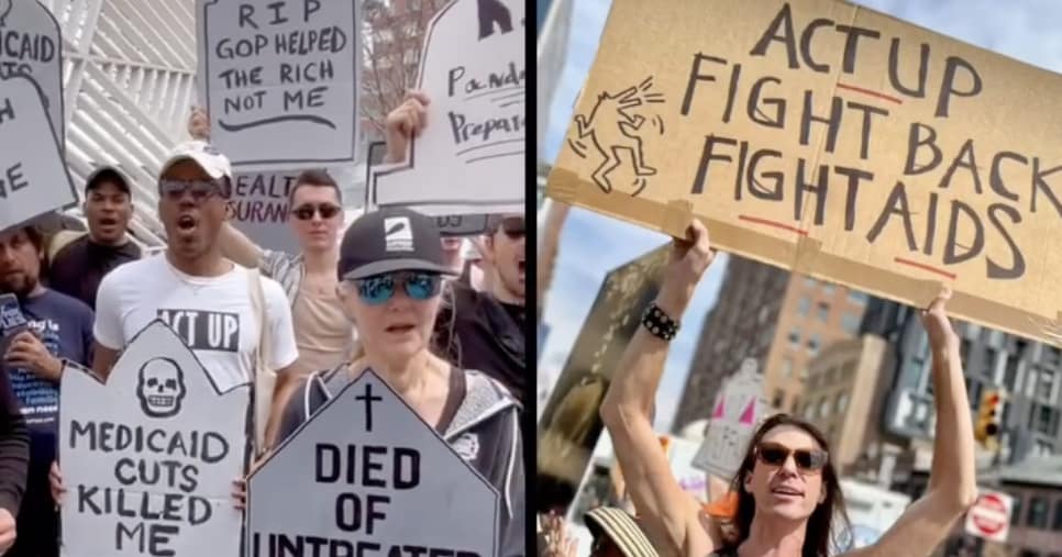 HIV Activists March in NYC to Protest “Death by 1,000 Musk Cuts”